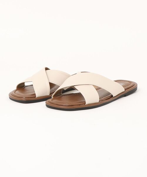 shoes365(シューズスリーシックスファイヴ)の「クロスストラップサンダル (SS)(サンダル・レディース・チョコ/ベージュ/ブラック/オフホワイト・22.5cm/23.5cm/23.0cm/24.0cm/25.0cm/24.5)」の10枚目の写真