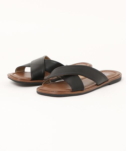 shoes365(シューズスリーシックスファイヴ)の「クロスストラップサンダル (SS)(サンダル・レディース・チョコ/ベージュ/ブラック/オフホワイト・22.5cm/23.5cm/23.0cm/24.0cm/25.0cm/24.5)」の11枚目の写真