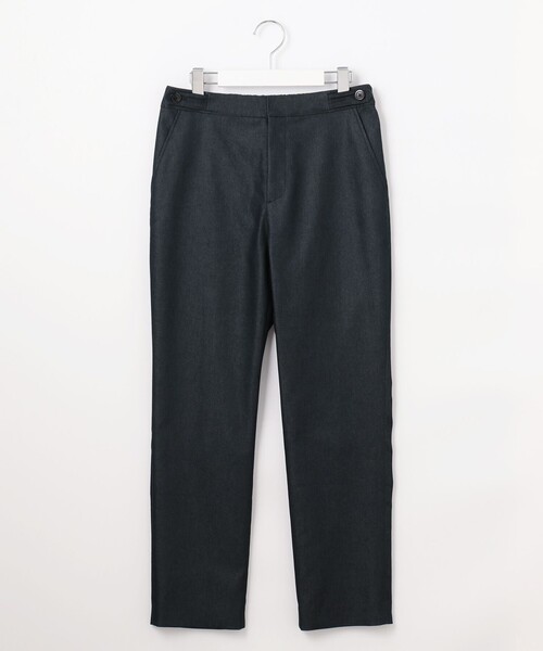 WEB限定・洗える】シャンブレーサテン テーパード パンツ