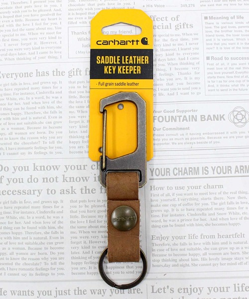 Carhartt(カーハート)の「サドルレザーキーキーパー Saddle Leather Key Keeper(キーホルダー・メンズ・ブラウン・O/S)」の1枚目の写真