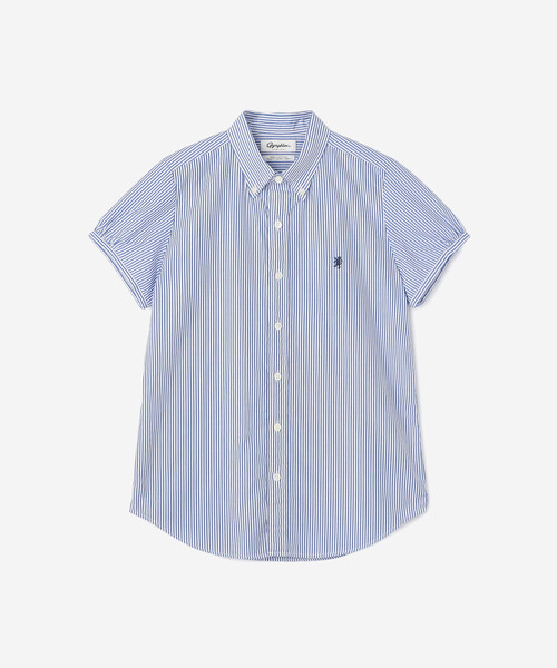 GYMPHLEX(ジムフレックス)の「Gymphlex | コットン フレンチスリーブシャツ STRIPE WOMEN(シャツ/ブラウス・レディース・ブルー系その他・12/14)」の6枚目の写真