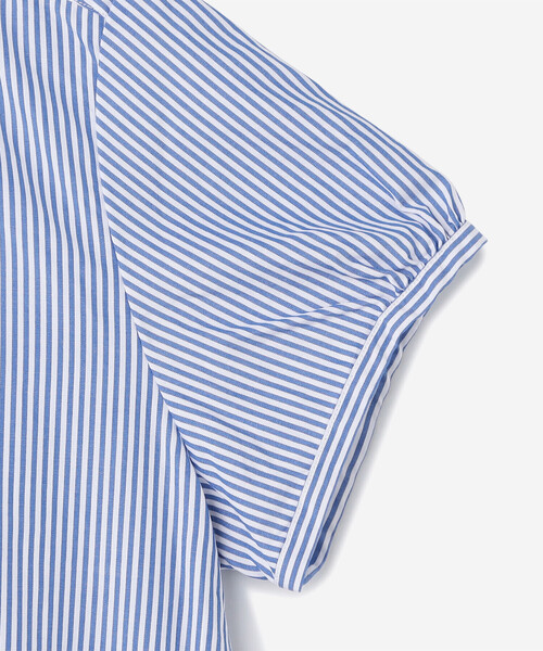 GYMPHLEX(ジムフレックス)の「Gymphlex | コットン フレンチスリーブシャツ STRIPE WOMEN(シャツ/ブラウス・レディース・ブルー系その他・12/14)」の9枚目の写真