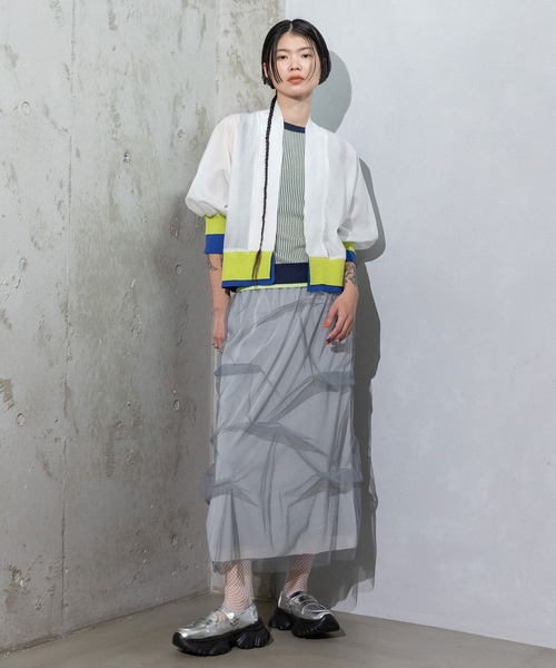 MARECHAL TERRE(マルシャルテル)の「チュールレイヤードスカート(スカート・レディース・ライトグレー/ブラック/ネイビー/グレー・MEDIUM)」の15枚目の写真