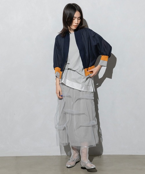 MARECHAL TERRE(マルシャルテル)の「チュールレイヤードスカート(スカート・レディース・ライトグレー/ブラック/ネイビー/グレー・MEDIUM)」の20枚目の写真