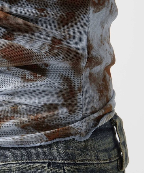 FOREVER 21（フォーエバー トゥエンティーワン）の「【2025SS】シアーシャーリングＴシャツ（Tシャツ/カットソー・レディース・グレー/ブルー/アイボリー・SMALL/MEDIUM）」の11枚目の写真