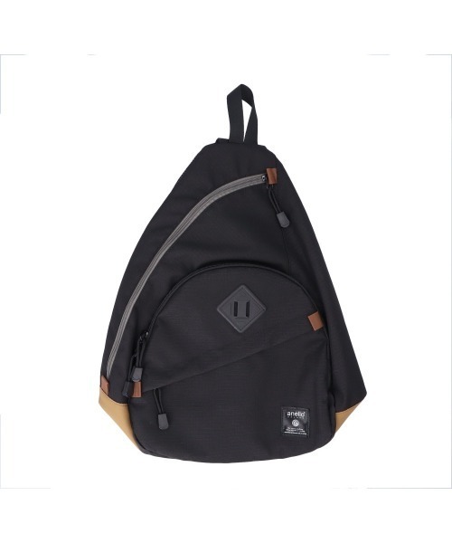 anello GRANDE(アネログランデ)の「anelloGRANDE ハイキャパシティ 15L 大容量クロスボディ(ボディバッグ/ウエストポーチ・レディース・ベージュ/ブラック/ピンク・FREE)」の1枚目の写真