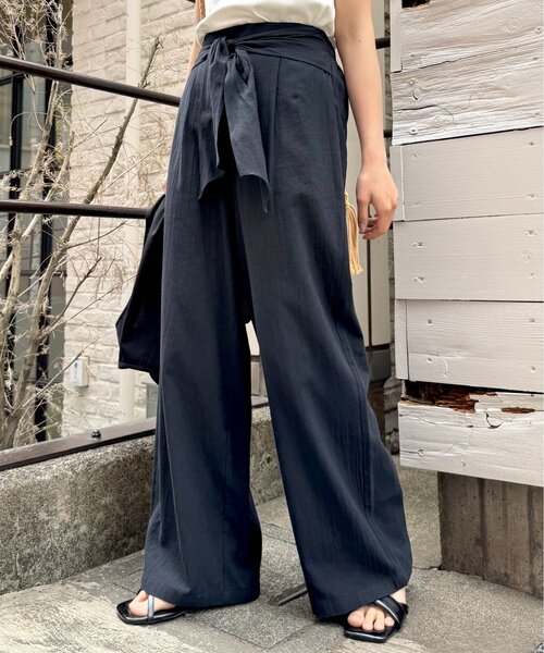 CIAOPANIC TYPY(チャオパニックティピー)の「リネンライクウエストマークリラックスパンツ(その他パンツ・レディース・ブラウン/アイボリー/ブラック・SMALL/MEDIUM)」の9枚目の写真