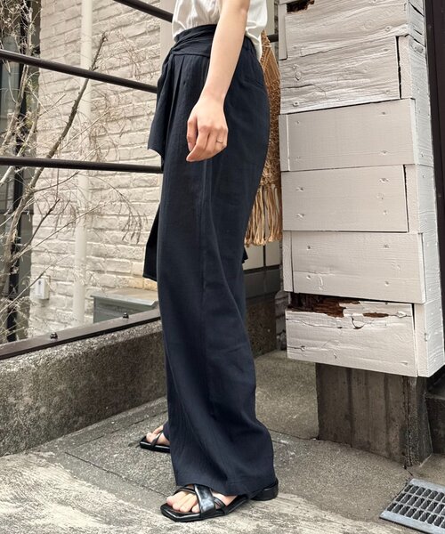 CIAOPANIC TYPY(チャオパニックティピー)の「リネンライクウエストマークリラックスパンツ(その他パンツ・レディース・ブラウン/アイボリー/ブラック・SMALL/MEDIUM)」の12枚目の写真