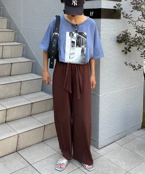 CIAOPANIC TYPY(チャオパニックティピー)の「リネンライクウエストマークリラックスパンツ(その他パンツ・レディース・ブラウン/アイボリー/ブラック・SMALL/MEDIUM)」の19枚目の写真