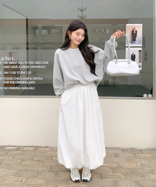 セール】ワッシャーバルーンシルエットスカート（スカート）｜by LEGNA