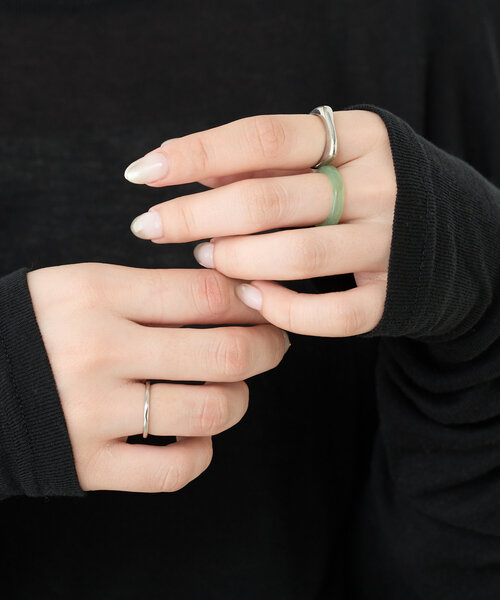 BIRTHDAY BAR（バースデイバー）の「3pcsカラーリングセット（リング・レディース・ベージュ/ミント/ブラック・0）」の3枚目の写真