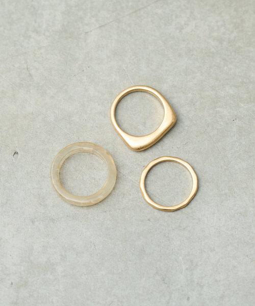 BIRTHDAY BAR（バースデイバー）の「3pcsカラーリングセット（リング・レディース・ベージュ/ミント/ブラック・0）」の4枚目の写真