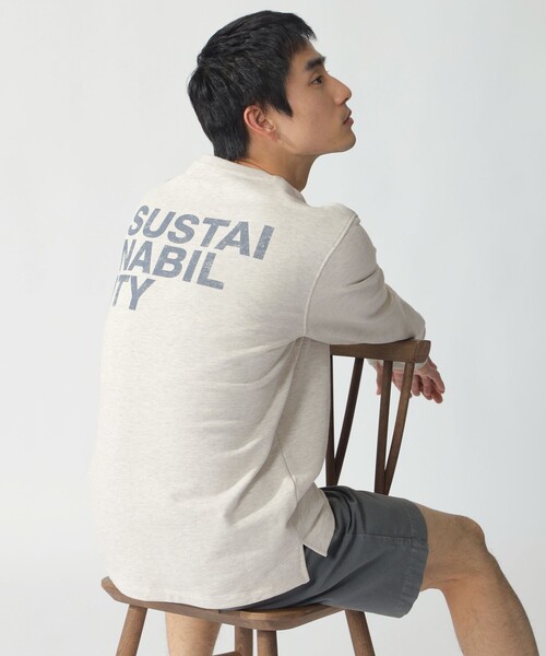 ECOALF(エコアルフ)の「SUSTANO スウェット / SUSTANOALF SWEATSHIRT MAN(スウェット・メンズ・ベージュ・S/M/L)」の2枚目の写真