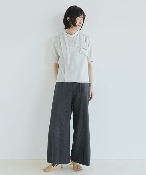 【UNITED TOKYO】ACETATEボウタイブラウス【ウォッシャブル】 ACETATEボウタイブラウス(FREE IVORY): : ウィメンズ｜UNITED