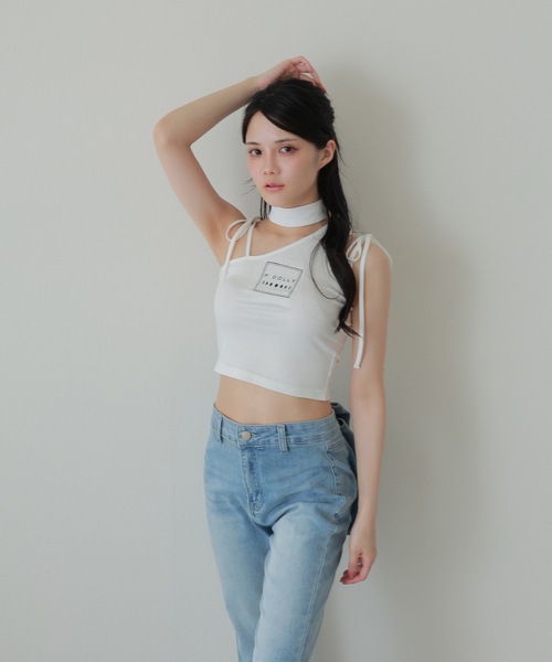 M DOLLY（エムドリー）の「back ribbon flare denim pants/バックリボンフレアデニムパンツ（デニムパンツ・レディース・ライトブルー/ブルー・S/M）」の12枚目の写真