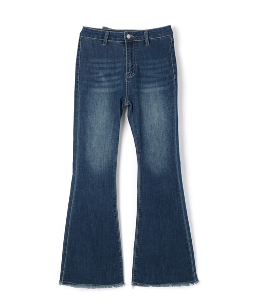 M DOLLY（エムドリー）の「back ribbon flare denim pants/バックリボンフレアデニムパンツ（デニムパンツ・レディース・ライトブルー/ブルー・S/M）」の3枚目の写真