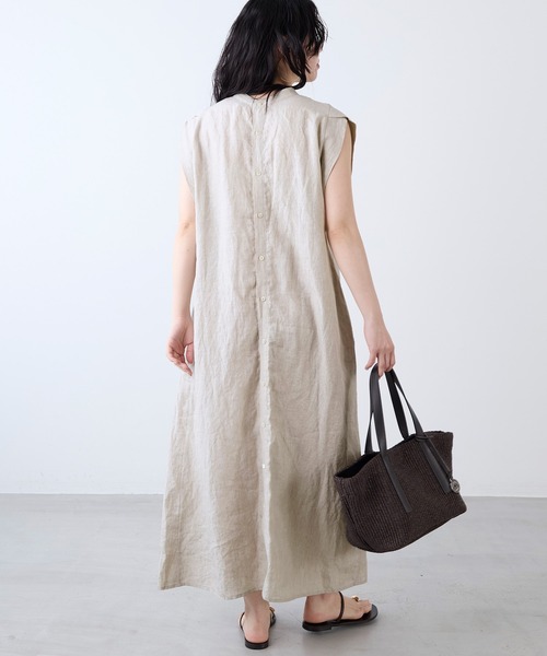TICCA(ティッカ)の「【TICCA】リネン2WAYフレンチワンピース(ワンピース・レディース・カーキオリーブ/サンドベージュ・FREE)」の7枚目の写真