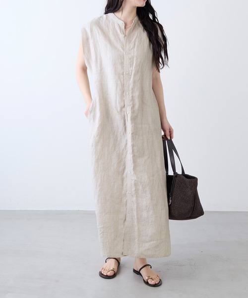 TICCA(ティッカ)の「【TICCA】リネン2WAYフレンチワンピース(ワンピース・レディース・カーキオリーブ/サンドベージュ・FREE)」の12枚目の写真