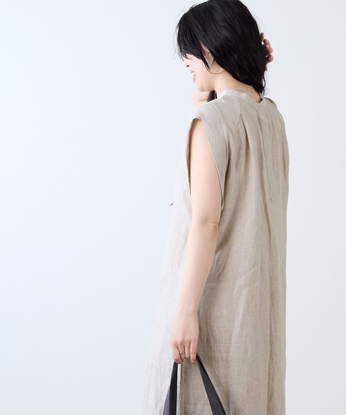 TICCA(ティッカ)の「【TICCA】リネン2WAYフレンチワンピース(ワンピース・レディース・カーキオリーブ/サンドベージュ・FREE)」の14枚目の写真