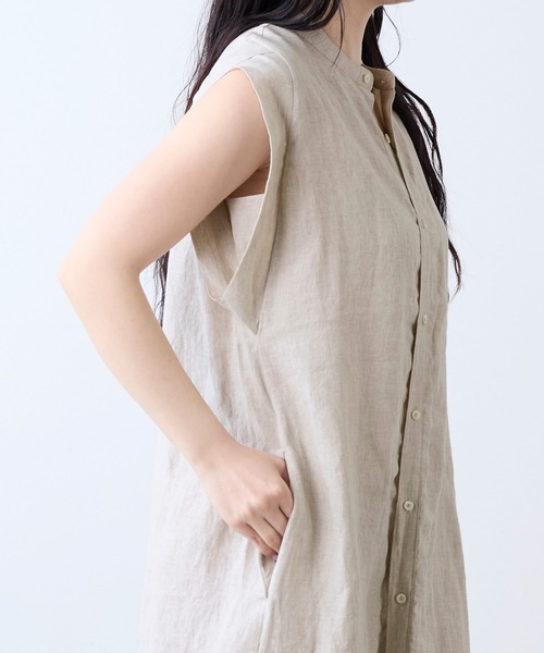TICCA(ティッカ)の「【TICCA】リネン2WAYフレンチワンピース(ワンピース・レディース・カーキオリーブ/サンドベージュ・FREE)」の15枚目の写真
