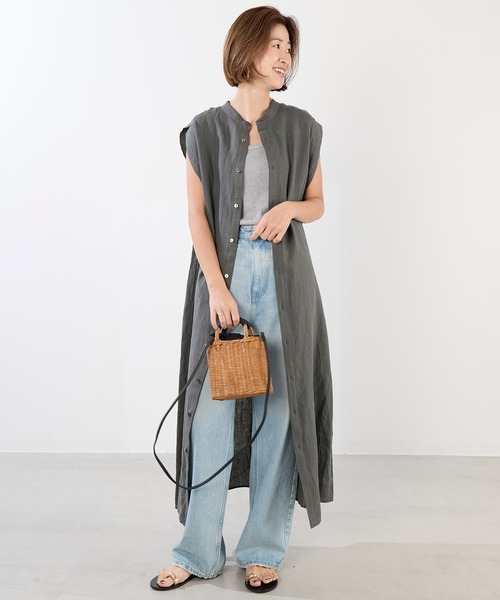 TICCA(ティッカ)の「【TICCA】リネン2WAYフレンチワンピース(ワンピース・レディース・カーキオリーブ/サンドベージュ・FREE)」の21枚目の写真