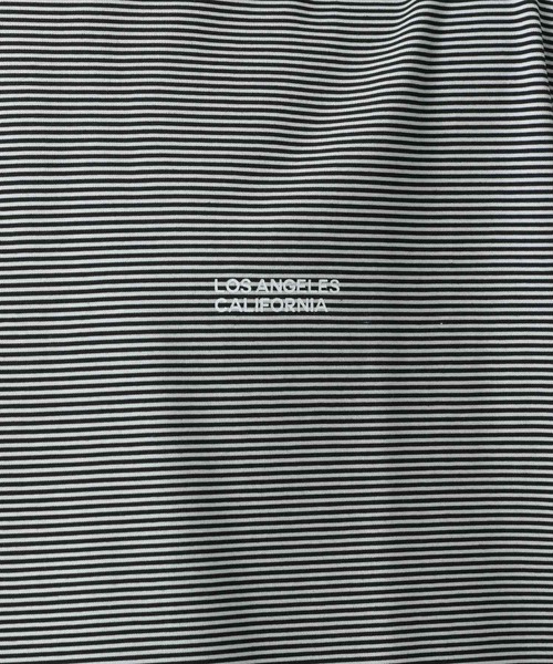 BAYFLOW（ベイフロー）の「［キレイめな印象で幅広く使える］コンパクトボーダー半袖Tシャツ（Tシャツ/カットソー・メンズ・ブルー/ホワイト/ダークブラウン・MEDIUM/LARGE）」の16枚目の写真