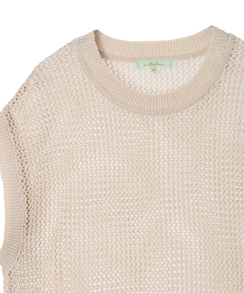 セール】【2025年春夏】メッシュニットベスト（ベスト）｜Petit