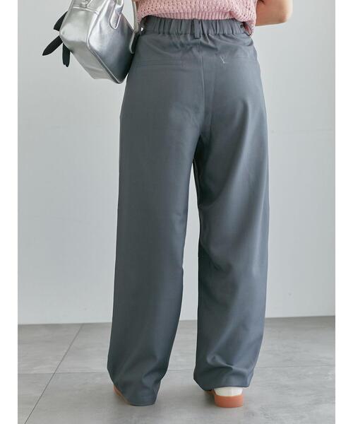 ehka sopo（エヘカソポ）の「カーブスラックス（スラックス・レディース・ブラック/グレー/ベージュ・F）」の19枚目の写真