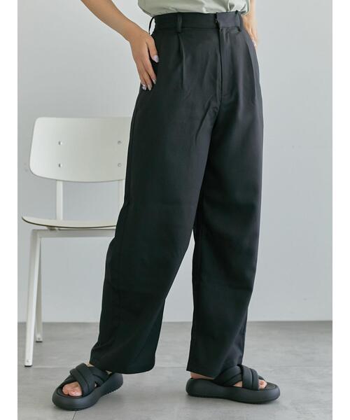 ehka sopo（エヘカソポ）の「カーブスラックス（スラックス・レディース・ブラック/グレー/ベージュ・F）」の9枚目の写真