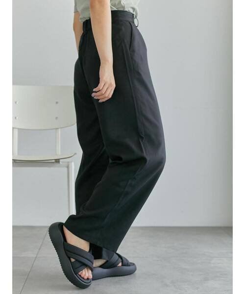 ehka sopo（エヘカソポ）の「カーブスラックス（スラックス・レディース・ブラック/グレー/ベージュ・F）」の10枚目の写真