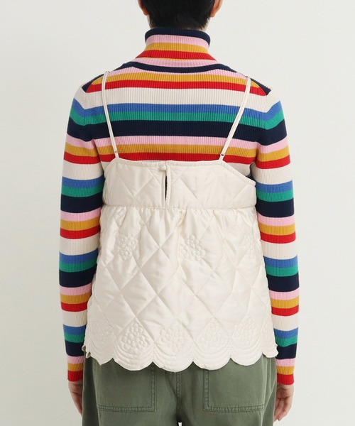 Dot&Stripes CHILD WOMAN(ドットアンドストライプス チャイルドウーマン)の「サテンキルトカットワーク キャミブラウス(シャツ/ブラウス・レディース・アイボリー/カーキ・FREE)」の22枚目の写真