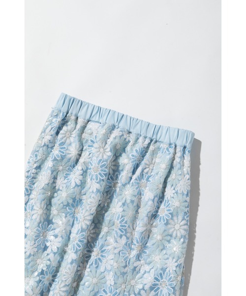 WCJ（ダブルシージェイ）の「レーススカート（スカート・レディース・ブルー/アイボリー・FREE）」の5枚目の写真