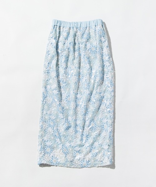 WCJ（ダブルシージェイ）の「レーススカート（スカート・レディース・ブルー/アイボリー・FREE）」の8枚目の写真