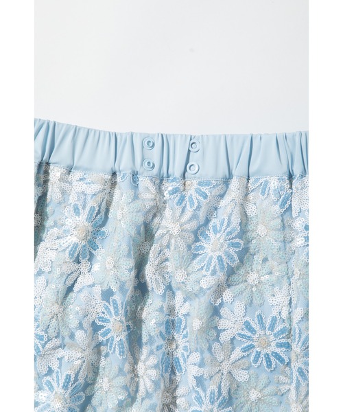 WCJ（ダブルシージェイ）の「レーススカート（スカート・レディース・ブルー/アイボリー・FREE）」の10枚目の写真