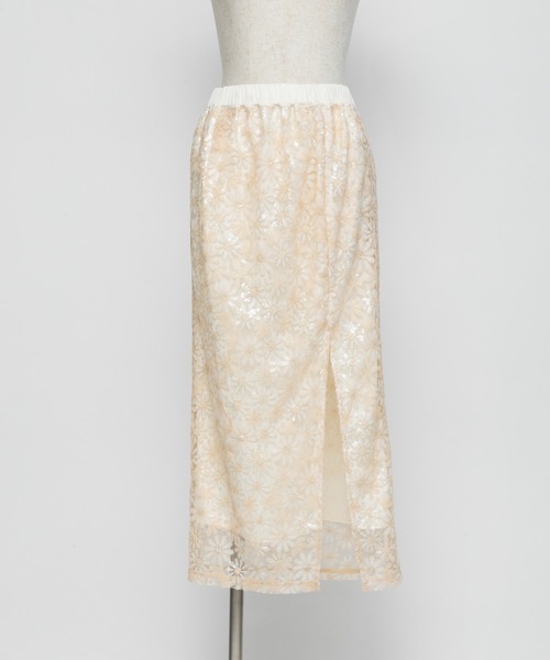 WCJ（ダブルシージェイ）の「レーススカート（スカート・レディース・ブルー/アイボリー・FREE）」の14枚目の写真