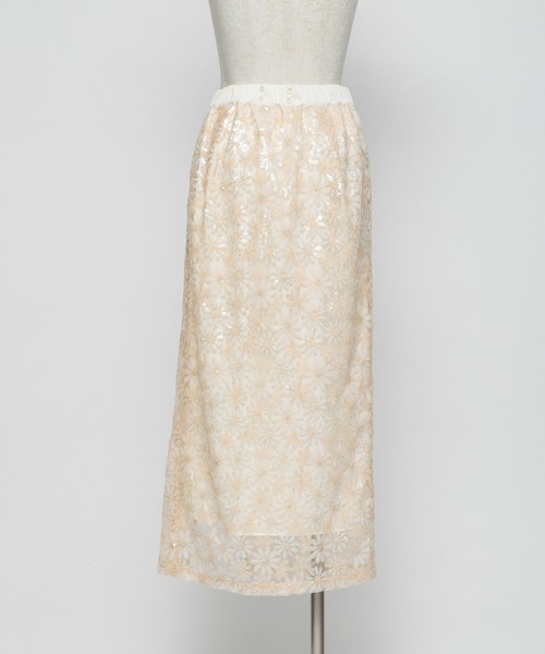 WCJ（ダブルシージェイ）の「レーススカート（スカート・レディース・ブルー/アイボリー・FREE）」の15枚目の写真