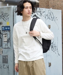 CROSS & STITCH | CROSS&STITCH/クロスアンドステッチ オープンエンド マックスウェイトロングスリーブTシャツ 長袖 ユニセックス(リブ有り) ロンT カットソー 2026年 夏 夏服(Tシャツ/カットソー)