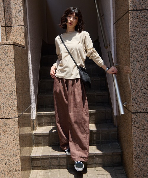 CROSS & STITCH(クロスステッチ)の「CROSS&STITCH/クロスアンドステッチ オープンエンド マックスウェイトロングスリーブTシャツ 長袖 ユニセックス(リブ有り) ロンT カットソー 2026年 夏 夏服(Tシャツ/カットソー・メンズ・ダークブルー/ダークグリーン/ホワイト/アッシュ/ライトベージュ/ブラック/スミクロ・L/M/S/XL)」の10枚目の写真
