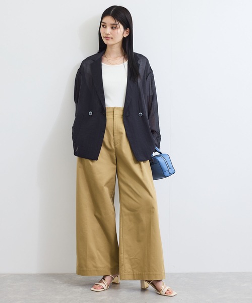 VIS(ビス)の「【洗える】マリンデザインバギーパンツ(その他パンツ・レディース・オフホワイト/ベージュ系その他・S/M)」の5枚目の写真