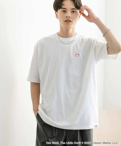 SENSE OF PLACE by URBAN RESEARCH(センスオブプレイスバイアーバンリサーチ)の「『別注』HOT STUFF×SENSE OF PLACE プリントTシャツ A(Tシャツ/カットソー・メンズ・イエロー/ホワイト/チャコールグレー・MEDIUM/LARGE)」の5枚目の写真