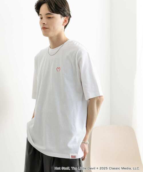 SENSE OF PLACE by URBAN RESEARCH(センスオブプレイスバイアーバンリサーチ)の「『別注』HOT STUFF×SENSE OF PLACE プリントTシャツ A(Tシャツ/カットソー・メンズ・イエロー/ホワイト/チャコールグレー・MEDIUM/LARGE)」の6枚目の写真