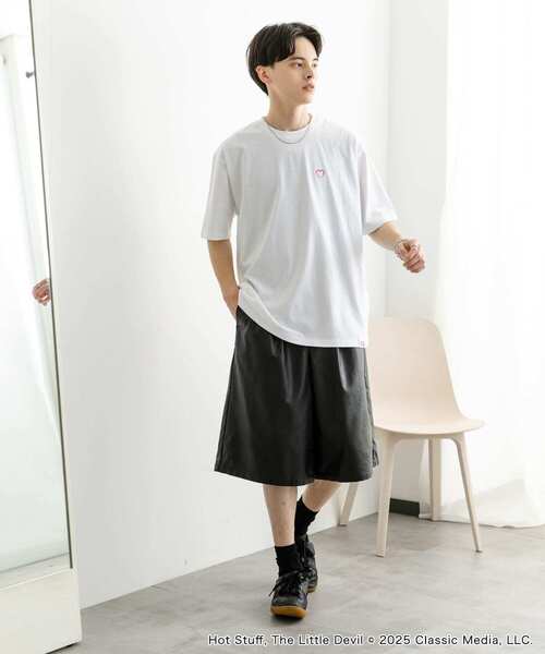 SENSE OF PLACE by URBAN RESEARCH(センスオブプレイスバイアーバンリサーチ)の「『別注』HOT STUFF×SENSE OF PLACE プリントTシャツ A(Tシャツ/カットソー・メンズ・イエロー/ホワイト/チャコールグレー・MEDIUM/LARGE)」の9枚目の写真