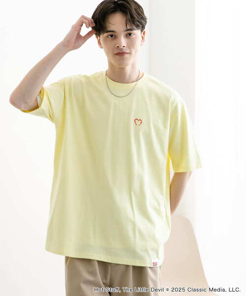 SENSE OF PLACE by URBAN RESEARCH(センスオブプレイスバイアーバンリサーチ)の「『別注』HOT STUFF×SENSE OF PLACE プリントTシャツ A(Tシャツ/カットソー・メンズ・イエロー/ホワイト/チャコールグレー・MEDIUM/LARGE)」の11枚目の写真