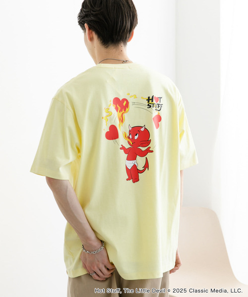 SENSE OF PLACE by URBAN RESEARCH(センスオブプレイスバイアーバンリサーチ)の「『別注』HOT STUFF×SENSE OF PLACE プリントTシャツ A(Tシャツ/カットソー・メンズ・イエロー/ホワイト/チャコールグレー・MEDIUM/LARGE)」の15枚目の写真