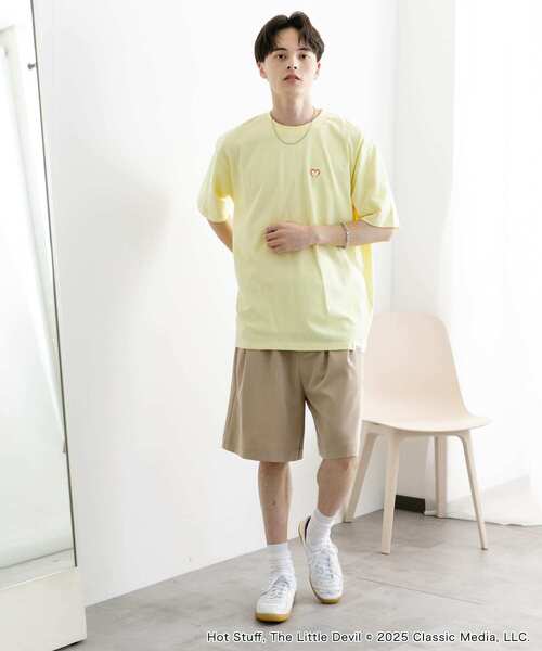 SENSE OF PLACE by URBAN RESEARCH(センスオブプレイスバイアーバンリサーチ)の「『別注』HOT STUFF×SENSE OF PLACE プリントTシャツ A(Tシャツ/カットソー・メンズ・イエロー/ホワイト/チャコールグレー・MEDIUM/LARGE)」の16枚目の写真