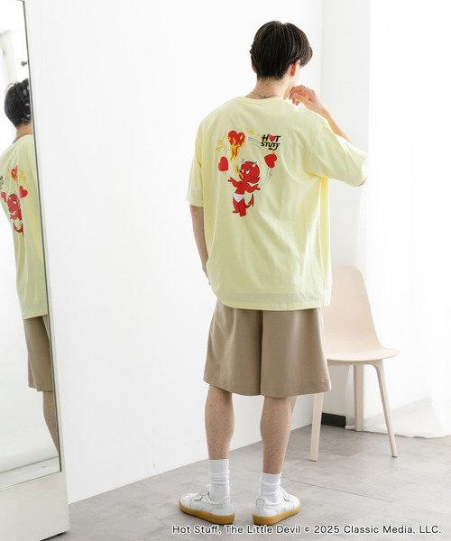 SENSE OF PLACE by URBAN RESEARCH(センスオブプレイスバイアーバンリサーチ)の「『別注』HOT STUFF×SENSE OF PLACE プリントTシャツ A(Tシャツ/カットソー・メンズ・イエロー/ホワイト/チャコールグレー・MEDIUM/LARGE)」の17枚目の写真