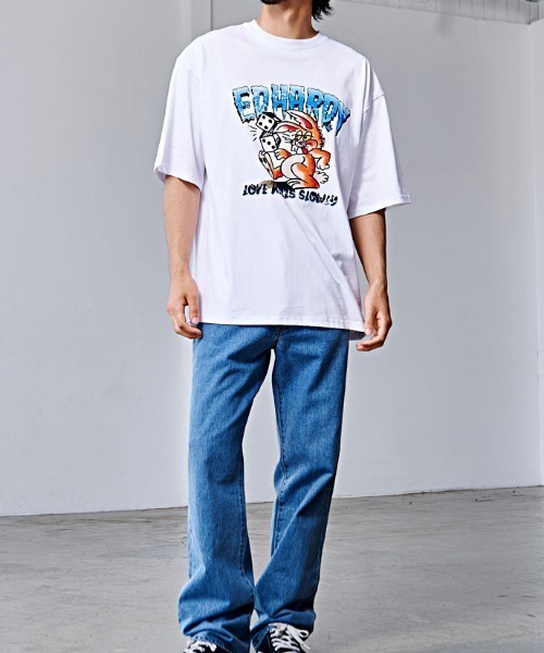 Ed Hardy(エドハーディー)の「『ED HARDY/エドハーディー』クルーネック ラビット半袖Tシャツ(Tシャツ/カットソー・メンズ・ブラック/ホワイト・L/M)」の17枚目の写真
