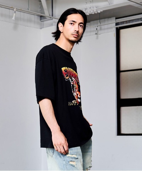 Ed Hardy(エドハーディー)の「『ED HARDY/エドハーディー』クルーネック ラビット半袖Tシャツ(Tシャツ/カットソー・メンズ・ブラック/ホワイト・L/M)」の10枚目の写真