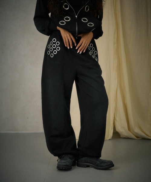セール】EYELET LOOSE SWEAT PANTS（スウェットパンツ）｜FTW