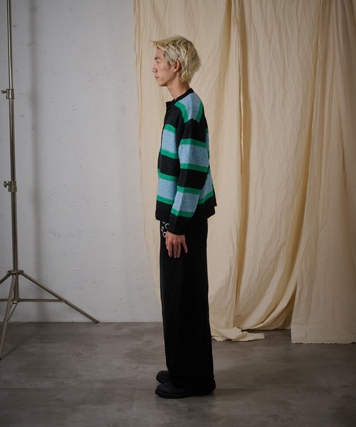 FTW（エフティダブリュー）の「EYELET LOOSE SWEAT PANTS（スウェットパンツ・レディース・グレー/ライトブルー/チャコール/グリーン/ブラック・MEDIUM/SMALL/LARGE）」の11枚目の写真
